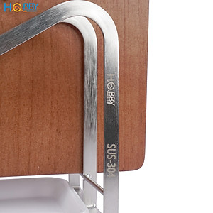 Kệ để thớt nắp vung 2 ngăn dán tường inox 304 Hobby Home Decor TT08