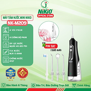 Máy Tăm Nước Cầm Tay Nikio NK-M209 - Dung Tích Lớn 360ml, Hàng Chính Hãng 