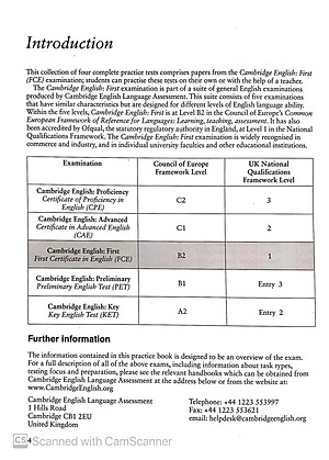 Cam English First 1 for Revísed Exam fro