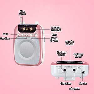 Máy trợ giảng không dây SHIDU kết nối bằng tần số cao cấp, mic trợ giảng cho giáo viên và hướng dẫn viên du lịch, loa trợ giảng cài áo tiện lợi, Hàng nhập khẩu