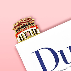 Bookmark Đánh Dấu Sách Kim Loại Saigonir Hình Cầu Hội An - BST “Danh Thắng Việt Nam” - Kim Loại Dày Dạn 0.5mm, Chi Tiết Sắc Nét, Thiết Kế Đặc Trưng Việt Nam (Bookmark)
