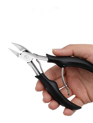 Kìm cắt móng tay, móng chân, kìm cắt da chết bằng thép không gỉ siêu sắc  tặng kèm thanh nạy móng (mầu sắc ngẫu nhiên)