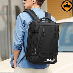 Balo Laptop Size Lớn Xbags Leader Cao Cấp Màu Đen, Đựng Được Laptop 17 Inch, Thiết Kế Mở 180 Độ, Nhiều Ngăn, Chống Nước, Chống Sốc, Phù Hợp Đi Làm Du Lịch!