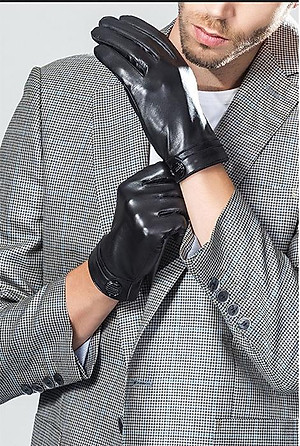 Găng tay nam da dê cao cấp - BHY8101 Bao tay nam lái xe, Găng tay mùa đông. Lót lông mềm mại, dễ chịu khi đeo.