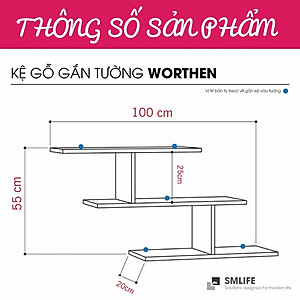 Kệ trang trí mini tiện dụng SMLIFE Worthen