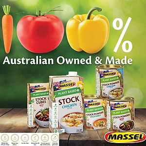 Hạt nêm Massel Úc 100% Từ Rau Củ, Hương vị Bò - Nấu ăn dặm cho bé, món chay, món mặn, ăn kiêng, phù hợp cho bữa ăn ngon và bảo vệ sức khỏe - Massel Official