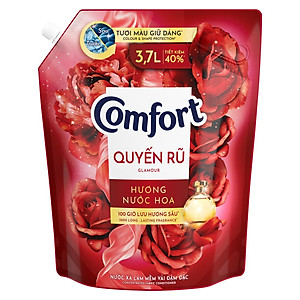 Nước Xả Vải Comfort Thơm Mát Gấp 10 Lần/Hương Nước Hoa Quyến Rũ 100 Giờ Lưu Hương Túi 3.7L