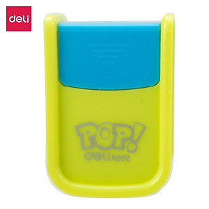 Gọt chì mini Deli - 1 lỗ/2 lỗ - Xanh lá/Hồng/Xanh dương - màu ngẫu nhiên - ER00200/ER00202/ER00300
