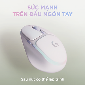 Chuột không dây chơi game Logitech G705 Bluetooth & LIGHTSPEED, RGB , gọn nhẹ 85g, 6 nút lập trình - Hàng chính hãng