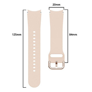 Dây silicon ngàm cong dành cho đồng hồ Samsung Galaxy Watch 4 40mm & Watch 4 44 mm