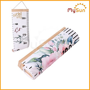 Thước bảng đo chiều cao 2m y tế gắn dán tường cho trẻ em bé MySun
