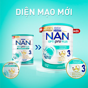 Sữa bột Nestlé NAN OPTIPRO PLUS 3 1500g/lon với 5HMO (1-2 tuổi)
