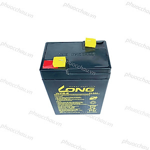 Ắc Quy LONG WP5-6 6V-5AH Bình ắc quy khô 6V cho xe điện trẻ em ,đèn khẩn cấp,quạt sạc