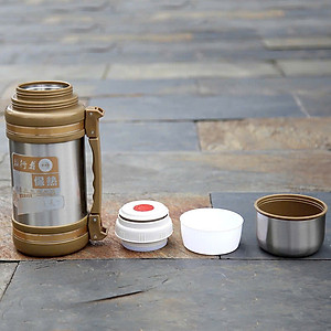 Bình Giữ Nhiệt Thép Không Gỉ 304, Bình Nước Dung Tích Lớn Cho Nam Nữ, Phù Hợp Với Công Trường Và Hoạt Động Ngoài Trời - HÀNG CHÍNH HÃNG MINIIN