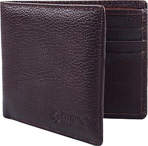 Ví Nam Da Bò Cao Cấp Huy Hoàng HT2115 (12.5 x 10 cm) - Nâu