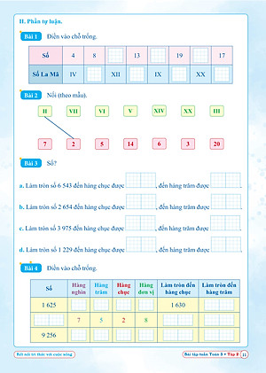 Combo Bài Tập Tuần Toán, Tiếng Việt Lớp 3 - Kết Nối Tri Thức - Học kì 2