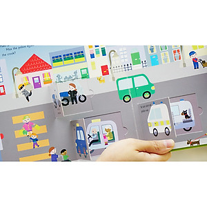 Sách Lift the flap - Lật mở khám phá - Chúng tôi là những siêu nhân cứu hộ! - We are rescue heroes!