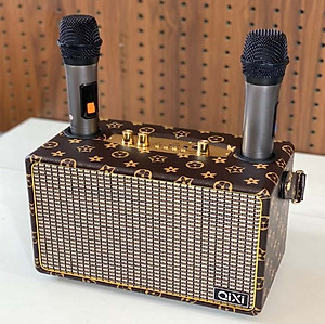 Loa Bluetooth Karaoke  QIXI SK-2036 , Tặng Kèm 2 Micro Không Dây Cao Cấp , Hát Karaoke Nghe Nhạc Bass mạnh -Hàng Chính Hãng