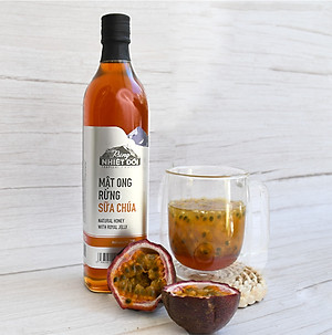 Mật ong rừng sữa chúa – Rừng Nhiệt Đới chai 360g có vị ngọt đậm thơm hương sữa ong chúa