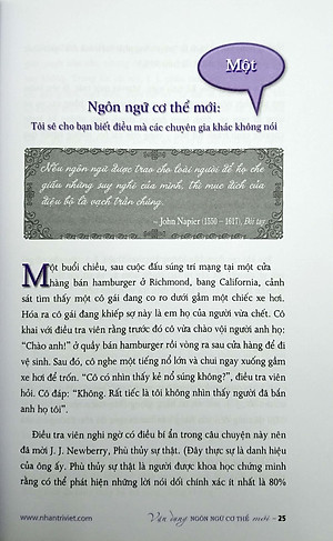 Sách Vận Dụng Ngôn Ngữ Cơ Thể Mới