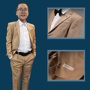 BỘ VEST BÉ TRAI CATRIO ACT386 CHO TRẺ EM TỪ 2 TUỔI ĐẾN 11 TUỔI THUỘC BST QUẦN ÁO COMPLET VESTON TRẺ EM CATRIO 2021