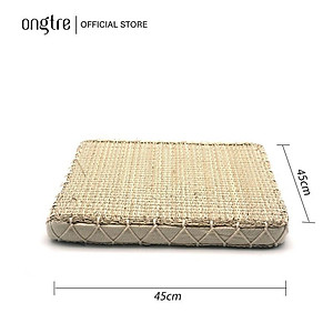 Nệm cói/đệm ngồi bệt cói ONGTRE cao cấp dành cho nhà hàng, quán cafe, phòng khách, đệm yoga 