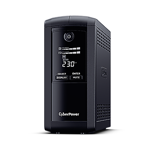 Bộ lưu điện UPS CyberPower VALUE Pro VP1200ELCD - 1200VA/720W - Tích hợp điều khiển Nas, pc, Màn hình hiển thị LCD, dòng sản phẩm cao cấp - Hàng Chính Hãng