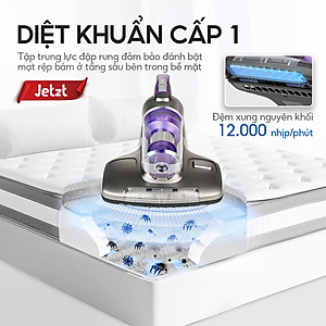 Máy hút bụi giường nệm diệt khuẩn đa tầng thế hệ mới JETZT J7