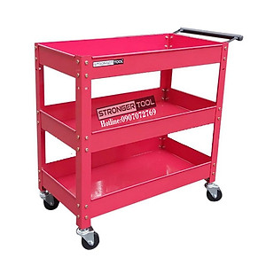XE ĐẨY DỤNG CỤ 3 NGĂN dùng cho gagare, tiệm sửa xe, tiệm rửa xe, xưởng, gia đình
