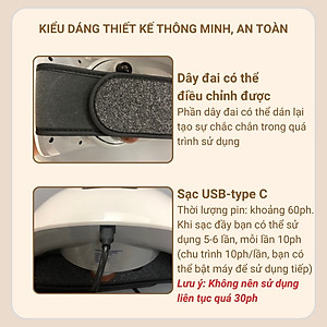 Máy Massage Bụng TQ-109, Máy tan Mỡ Bụng, Đai Massage tan Mỡ Bụng Tích Hợp Xoay Đá Nóng Kết hợp Làm Nóng Hồng Ngoại