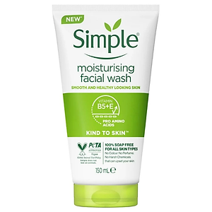 Sữa rửa mặt Simple giúp cấp ẩm, da trông khỏe và mịn màng - cho da khô nhạy cảm 150ml [CHÍNH HÃNG ĐỘC QUYỀN] [MỚI]