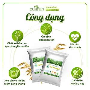Hạt Yến Mạch Nguyên Cám Úc Xuân An [ko đường] Túi 3Kg[hạt nguyên chưa cán](Giảm 20%)