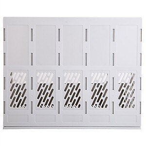 Giá Tài Liệu Deli, 5 Ngăn Đứng Ghi Xám - E9838