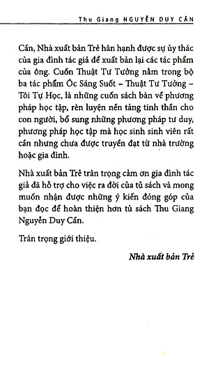 Sách Thuật Tư Tưởng (Tái Bản)