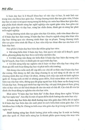 Lí Luận Dạy Học Hiện Đại - Cơ Sở Đổi Mới Mục Tiêu, Nội Dung Và Phương Pháp Dạy Học