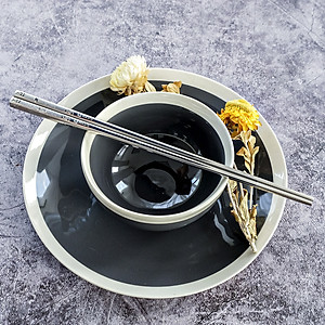 Bộ 10 đôi đũa inox 304 - 316 DandiHome 2020 chống trơn trượt, sang trọng, tinh tế