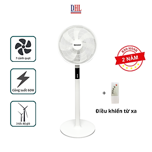 Quạt đứng điện tử có điều khiễn từ xa, hẹn giờ Mitomo FCE-60AEV, công suất 60W, động cơ dây đồng - Bảo hành 2 năm hàng chính hãng