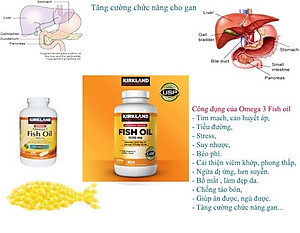Omega 3 Fish oil Kirkland Hỗ trợ sức khỏe não bộ, Tim mạch, Khớp, Bổ mắt, Và tăng sức khỏe tổng thể - QuaTangMe Extaste