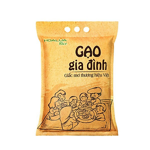 Gạo Gia Đình - Túi 5kg - Tơi xốp, mềm cơm, thơm nhẹ