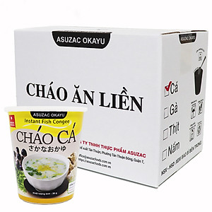 Cháo cá Asuzac thùng 12 ly (36g x 12 ly)