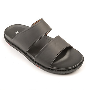 Dép quai ngang hàng hiệu da bò thật KEEDO TN-9021 Full hộp