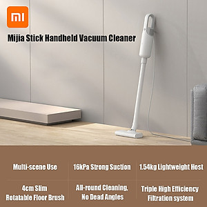 Máy hút bụi Xiaomi Mijia MJXCQ02DY 16000Pa Hút mạnh mẽ 600W Gậy điều chỉnh bánh răng 2 động cơ & cầm tay Trọng lượng nhẹ-Hàng chính hãng