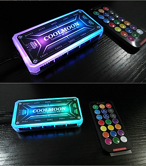 Bộ hub quạt tản nhiệt Coolmoon RGB - Hàng nhập khẩu