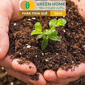 Phân Trùn Quế Bột Greenhome, Bao 3dm3, Nguyên Chất, Bổ Sung Dinh Dưỡng, Cải Tạo Đất
