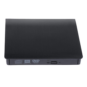 2 Pieces External DVD Drive, USB 3.0 Super Speed Ultra Slim Aluminum Portable DVD +/-RW External Drive Burner Rewriter