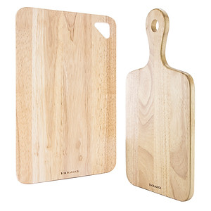 Bộ 2 Thớt Gỗ Cây Cao Su Lock&Lock LWC001S2