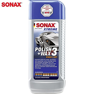 Xoá Xước-Đánh Bóng-Bảo Vệ Sơn Xe 3 Trong 1 Dạng Lai SONAX Xtreme Wax 3 in 1 Hybit NPT 202100 (250ml)