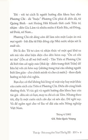 Sách Thái Ấp - Điền Trang Thời Trần (Thế kỷ XIII - XIV)