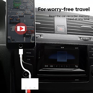 Đầu Đọc Thẻ Nhớ Đa Năng 3 Trong 1 cho thiết bị Tablet, Cell Phone, Thẻ nhớ TF, SD Card - Cổng Type C - Hàng chính hãng