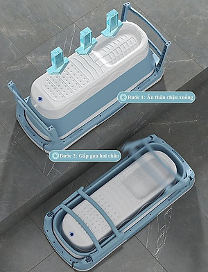 Bồn Tắm Gấp Gọn Thông Minh Seka SK01 - Hàng Chính Hãng